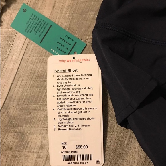 Lululemon Speed Shorts 10 - Picture 3 of 4